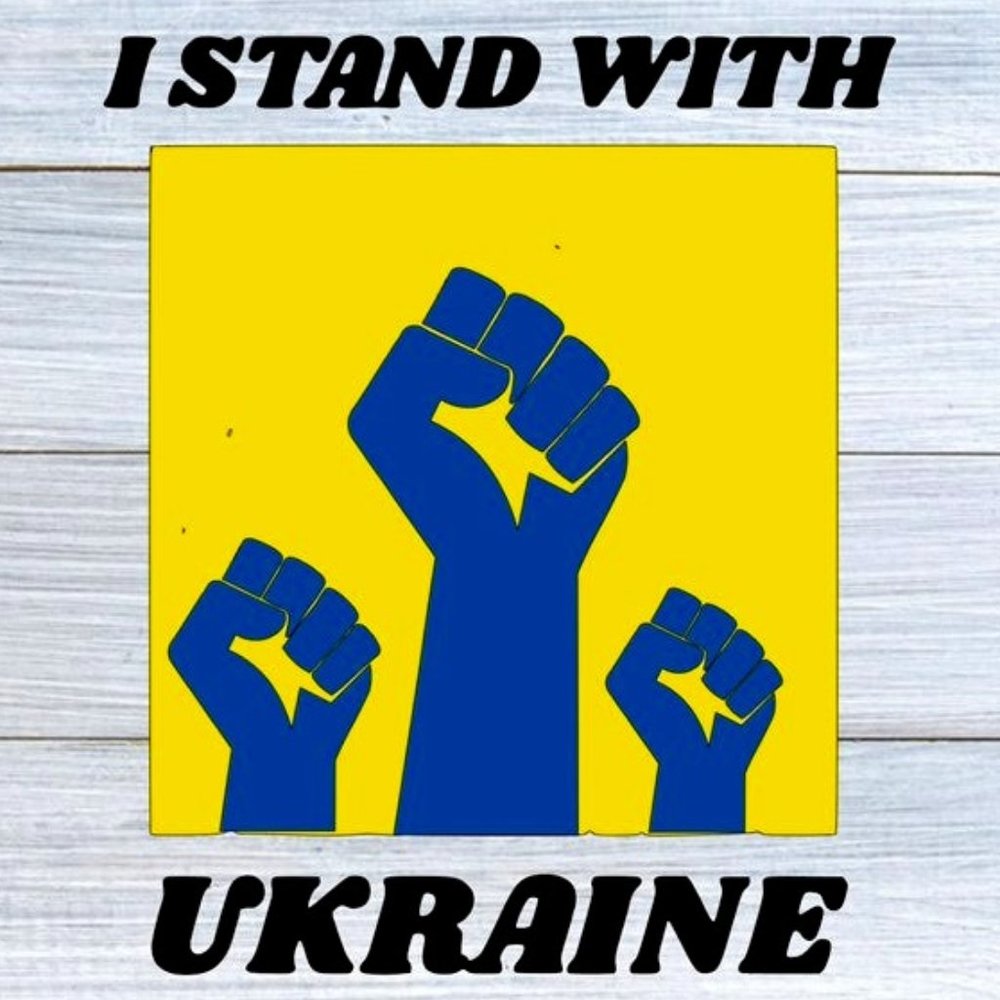 I stand with Ukraine never give up never surrender!